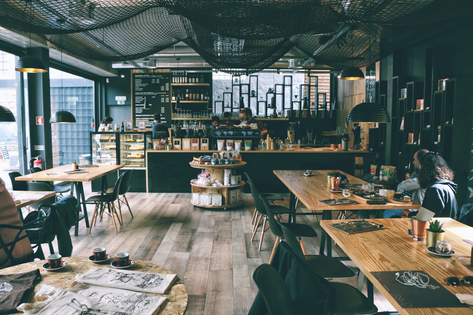 The quiet dining room at The Daily